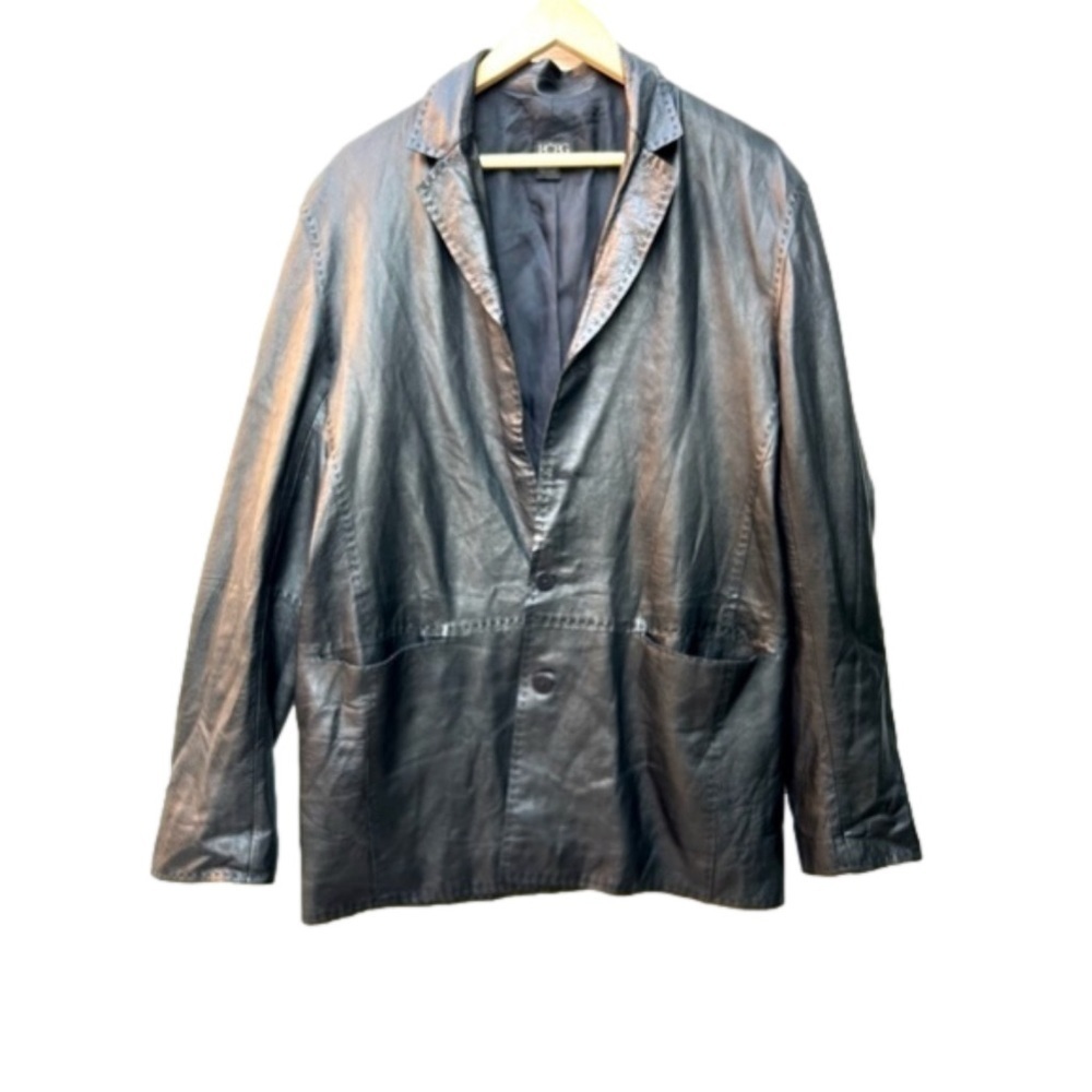 Bcbgmaxazria leather jacket black size 42